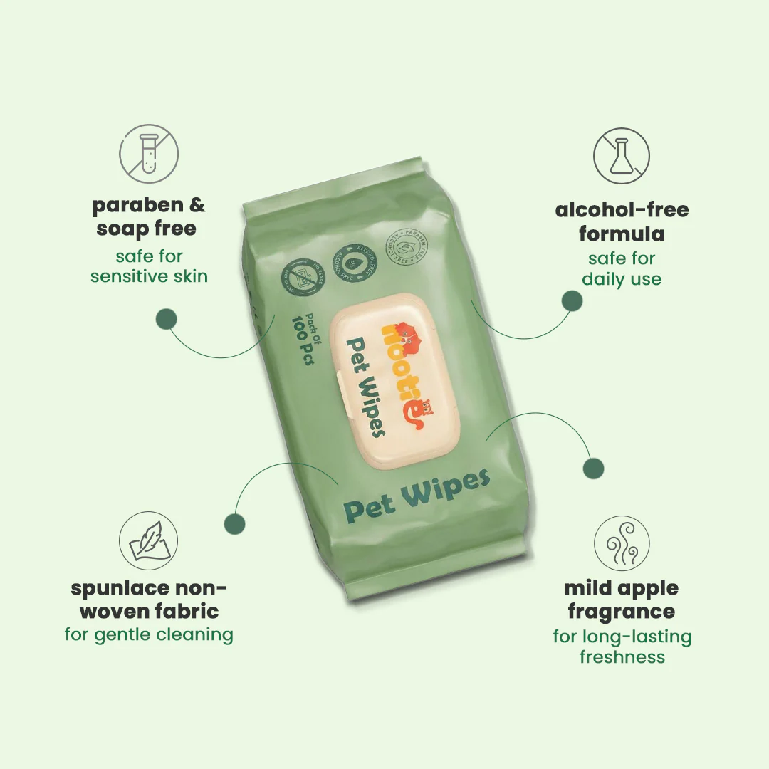 Nootie Wet Pet Wipes (100 Pulls) – Gentle Cleaning Wipes for Dogs & Cats | Alcohol-Free, Paraben-Free & Soap-Free - Image 4