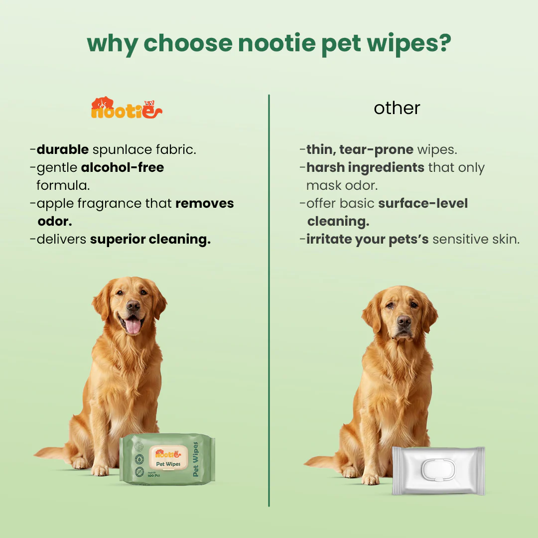 Nootie Wet Pet Wipes (100 Pulls) – Gentle Cleaning Wipes for Dogs & Cats | Alcohol-Free, Paraben-Free & Soap-Free - Image 6