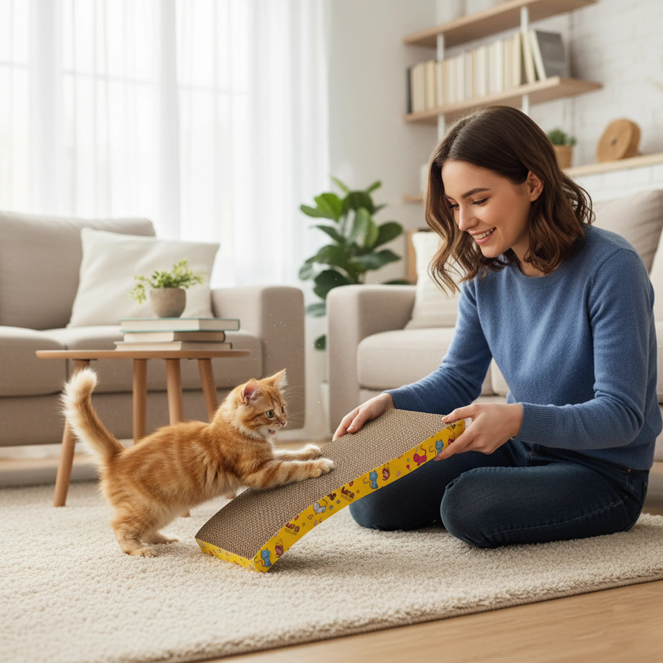 Nootie Cat Scratcher | Durable Scratch Board for Cats & Kittens | Eco-Friendly, Non-Toxic Material | All Breeds & Ages - Image 11