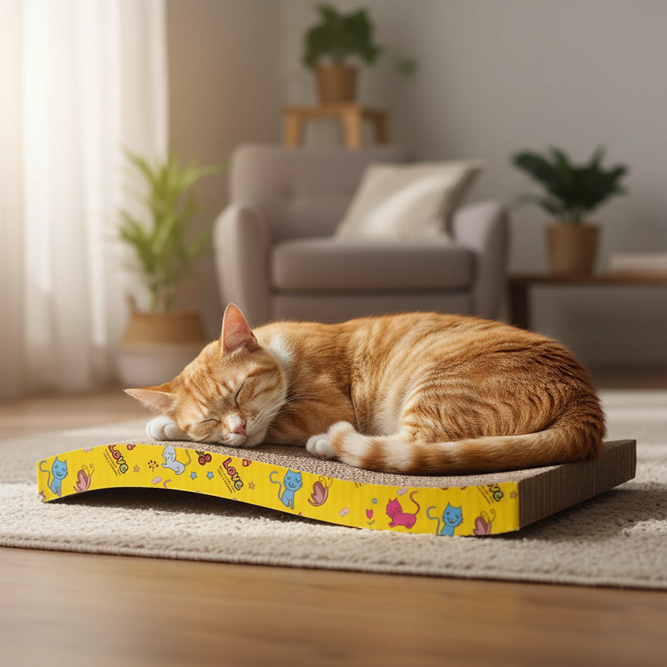 Nootie Cat Scratcher | Durable Scratch Board for Cats & Kittens | Eco-Friendly, Non-Toxic Material | All Breeds & Ages - Image 12