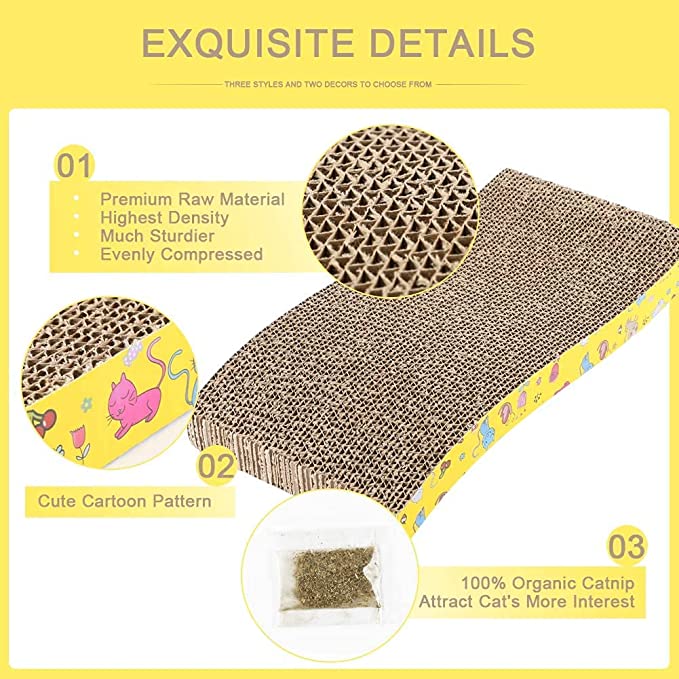 Nootie Cat Scratcher | Durable Scratch Board for Cats & Kittens | Eco-Friendly, Non-Toxic Material | All Breeds & Ages - Image 8