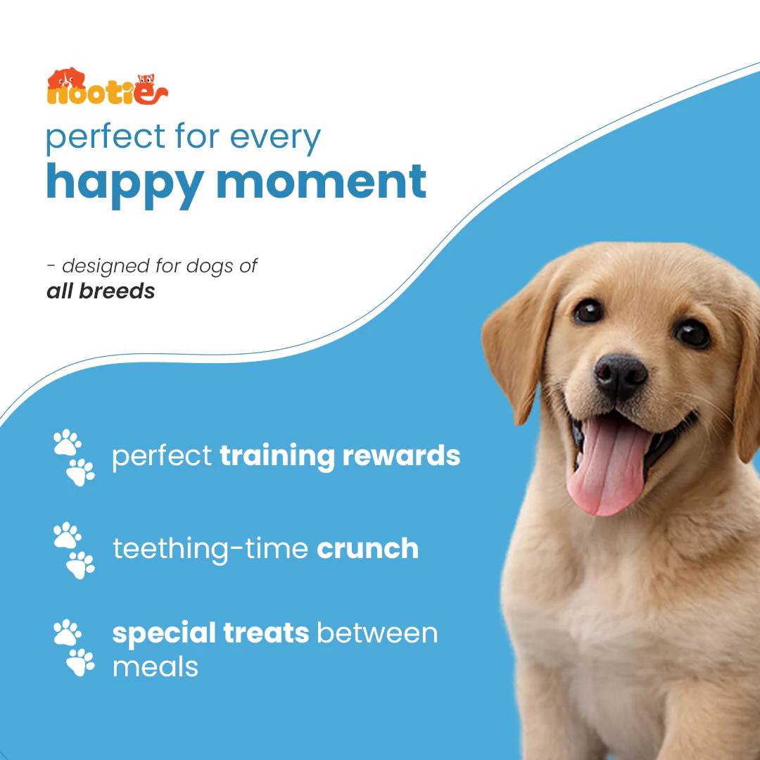 Nootie Chicken Biscuits with Peanut Butter Flavour for Puppies (900g) | High-Protein, Crunchy Growth Snack - Image 6