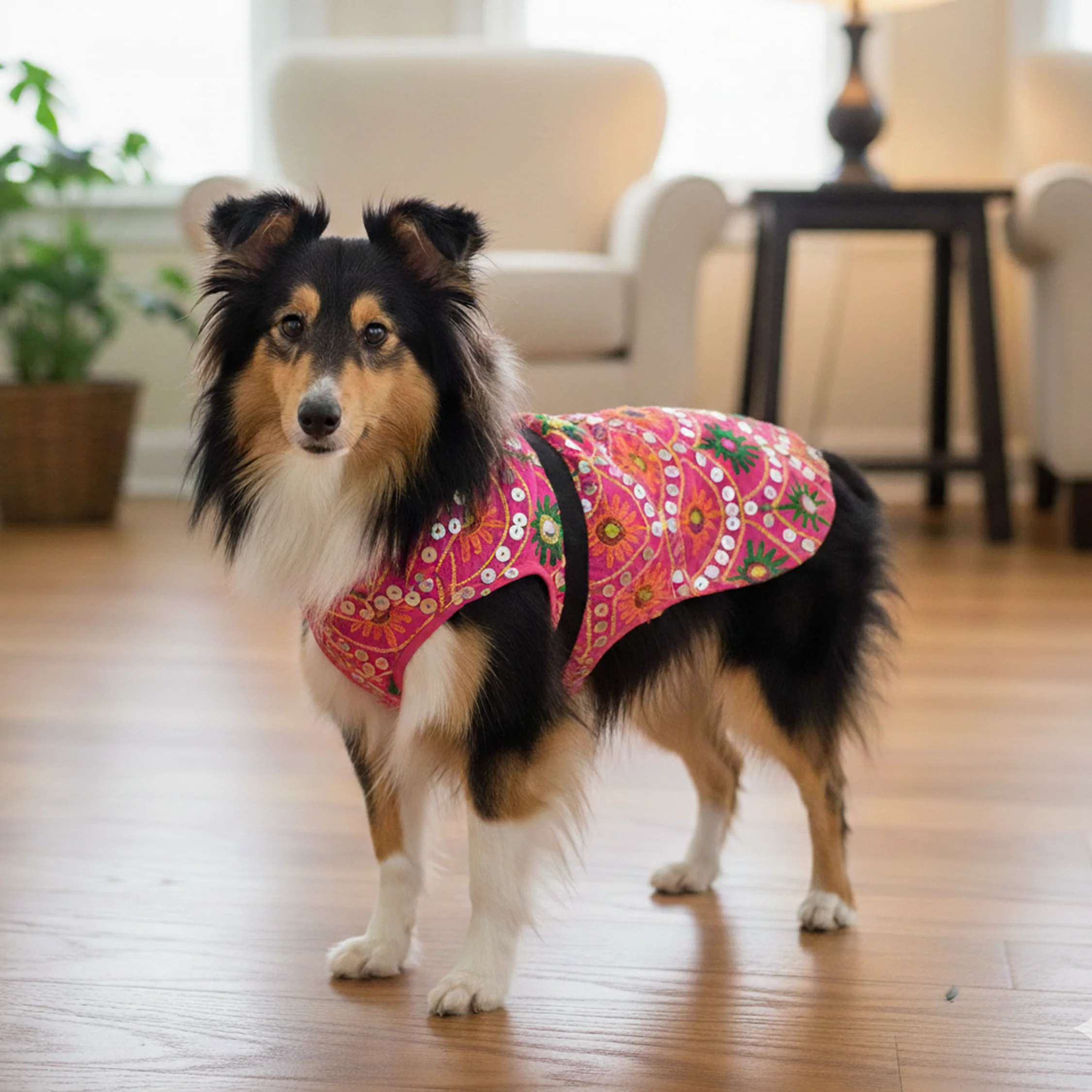 Nootie Festive Dress for Female Dogs – Pink | Stylish Outfit for Weddings & Festivals - Image 5