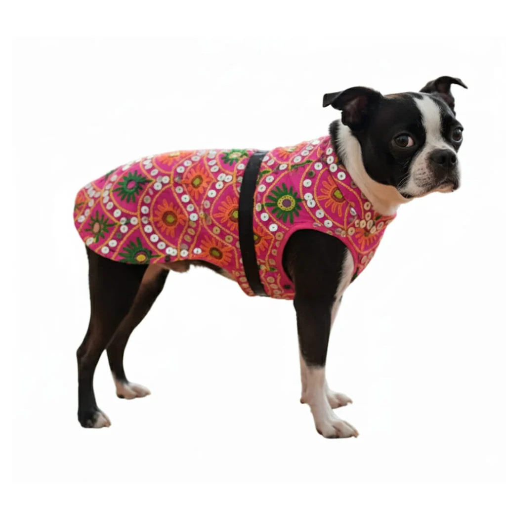 Nootie Festive Dress for Female Dogs – Pink | Stylish Outfit for Weddings & Festivals - Image 6