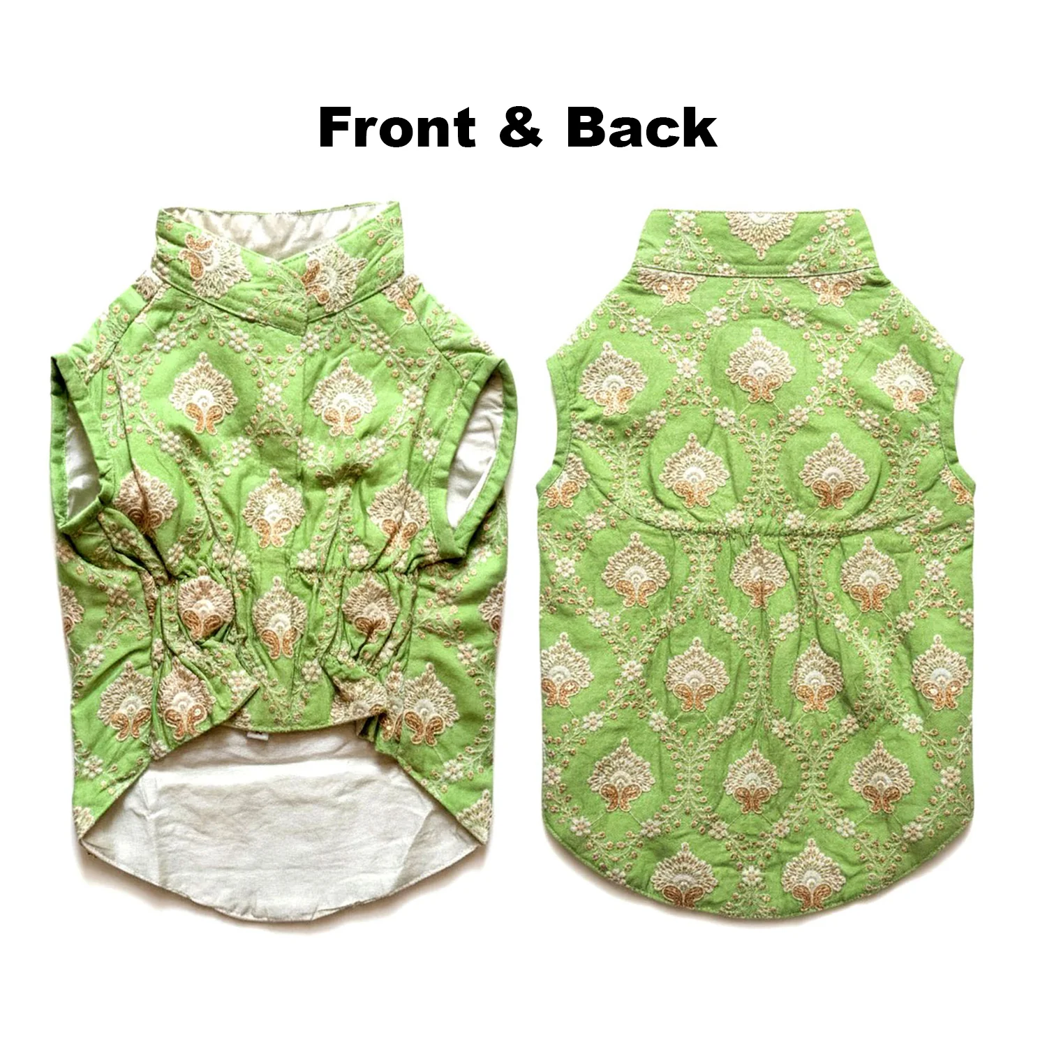 Nootie Festive Sherwani for Dogs – Parrot Green | Traditional Indian Ethnic Wear for Pets - Image 5