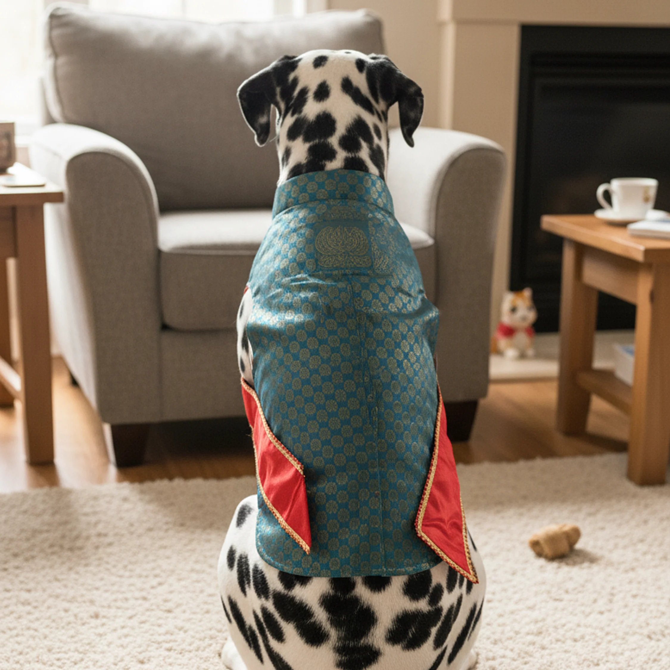 Nootie Festive Sherwani with Chunni for Pets – Blue | Stylish Outfit for Weddings & Festivals - Image 4