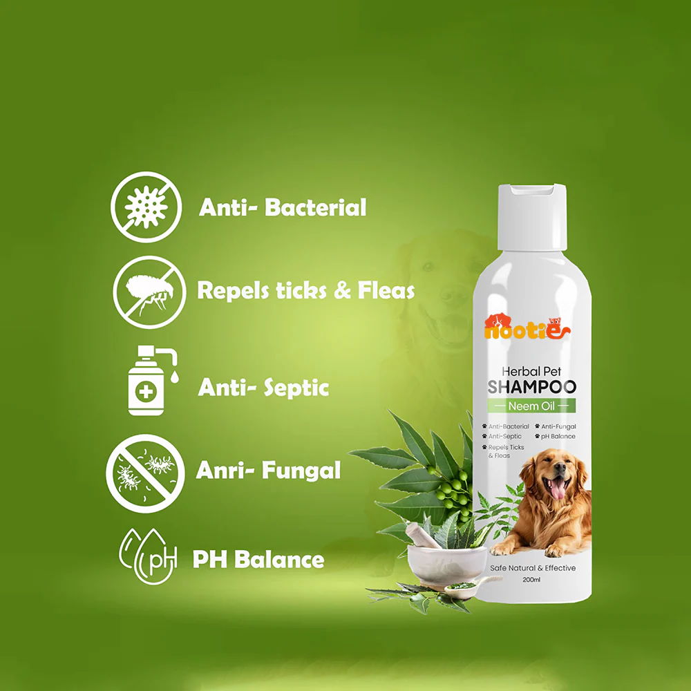 Nootie Herbal Neem Dog Shampoo (200 ml) | Anti-Tick, Soothing & Deodorising Cleanse - Image 3