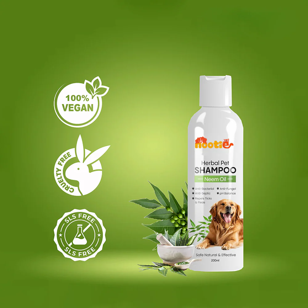 Nootie Herbal Neem Dog Shampoo (200 ml) | Anti-Tick, Soothing & Deodorising Cleanse - Image 4