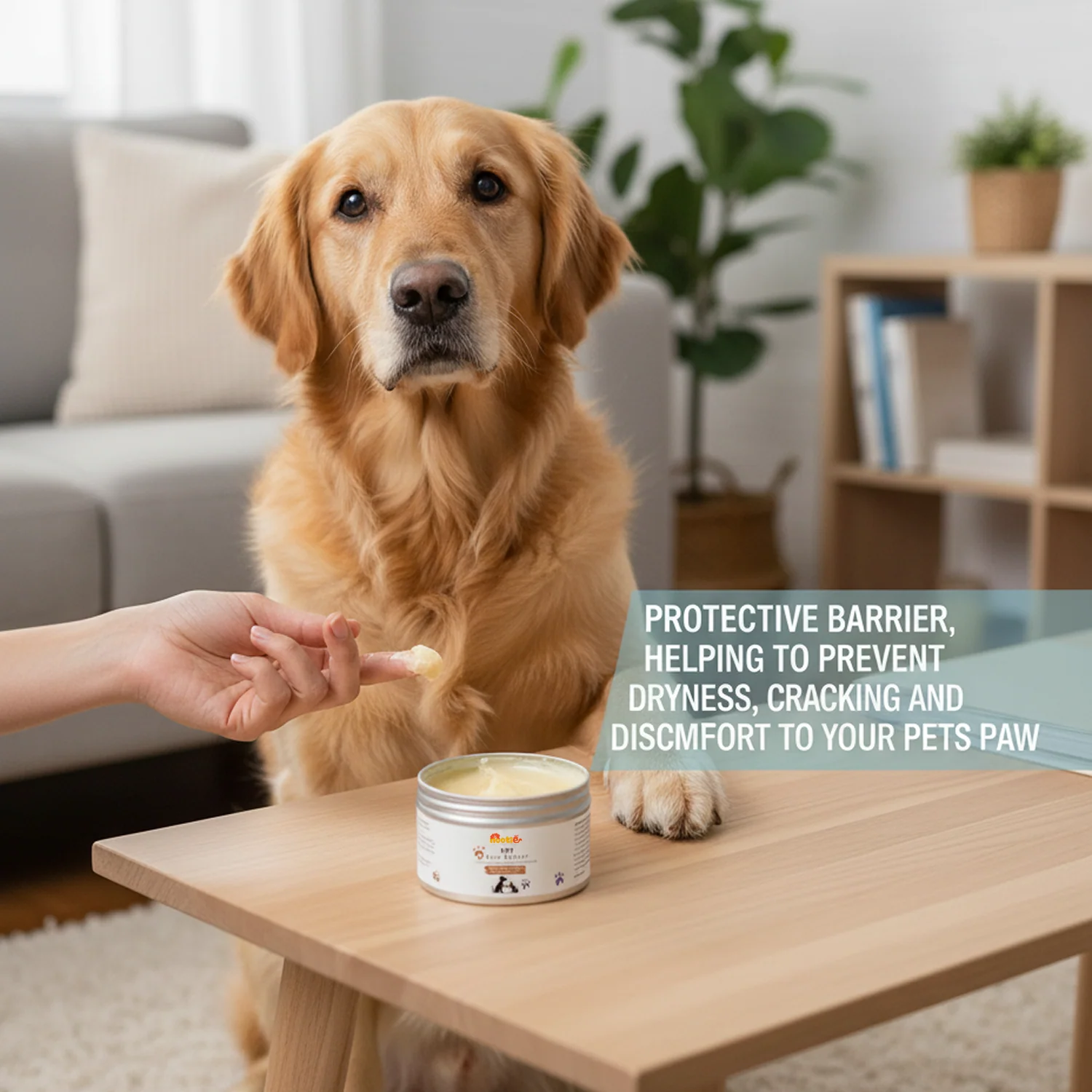 Nootie Pet Paw Butter with Shea Butter, Mango Butter & Lavender Essential Oil for Dogs & Cats (100g) | Moisturises, Heals & Protects Dry Paws - Image 3