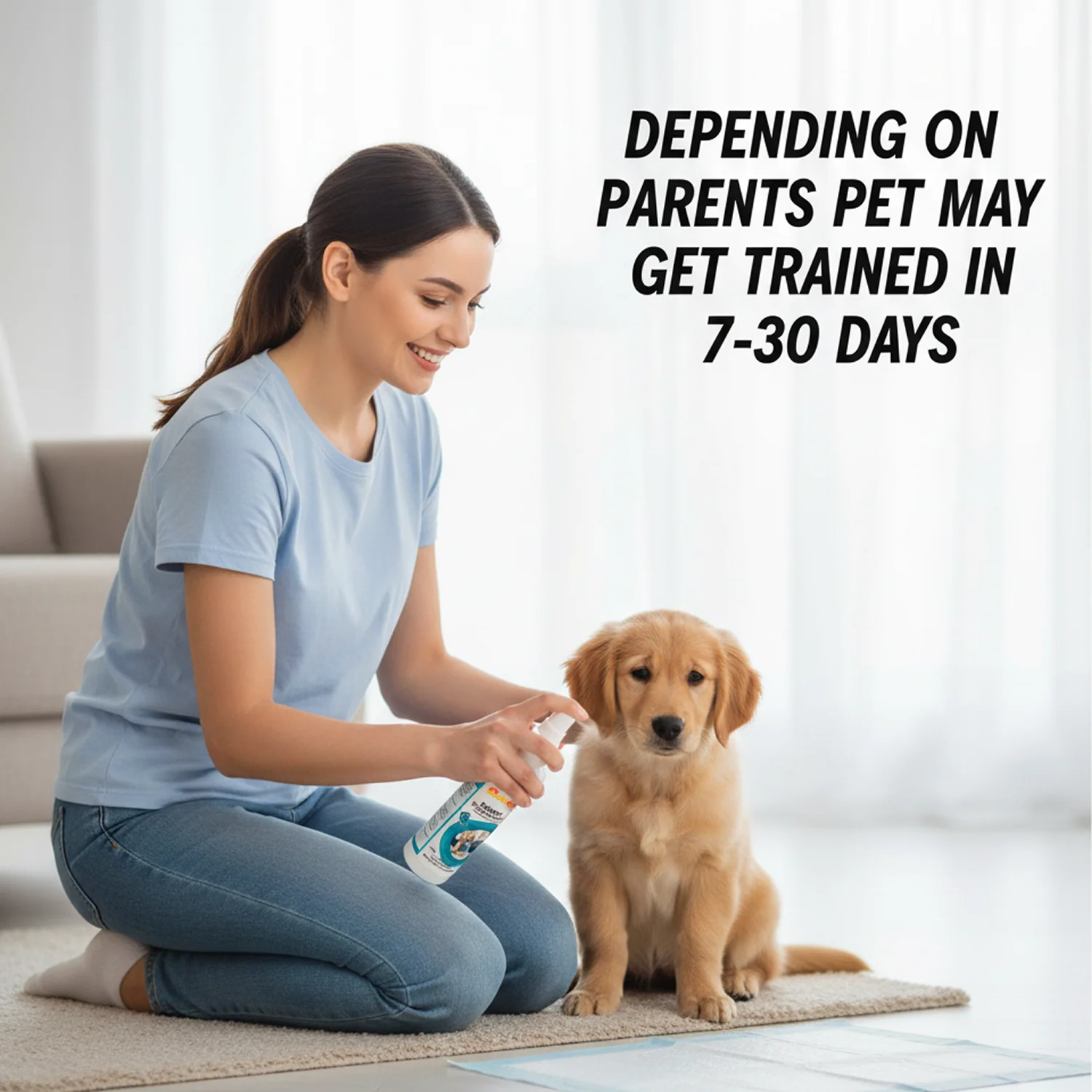 Nootie Puppy Training Spray – Jasmine Fragrance (250 ml) | Potty Area Attractor & Odour Control - Image 4