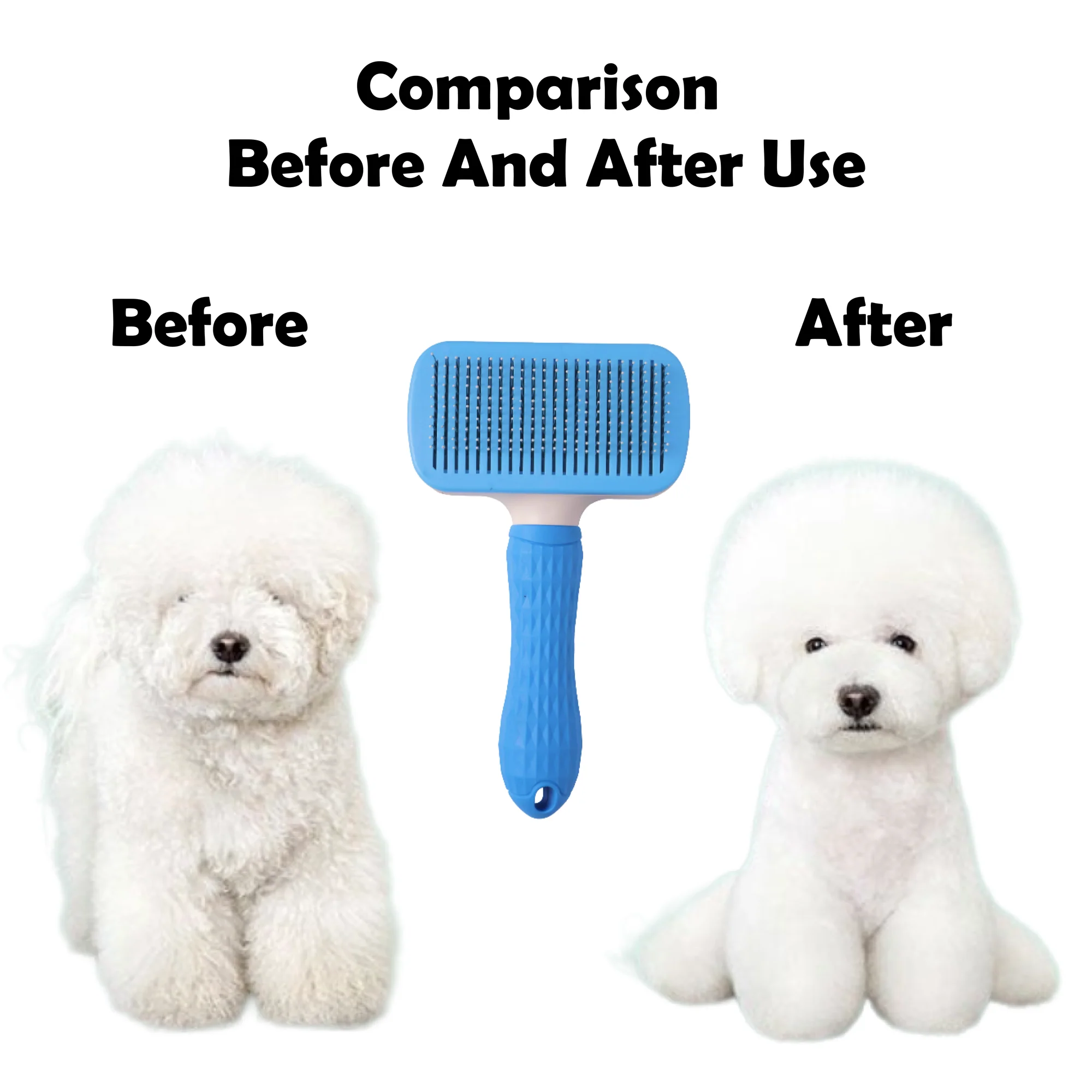 Nootie Slicker Brush for Dogs & Cats | Gentle Detangling, De-Shedding & Coat Shine - Image 3