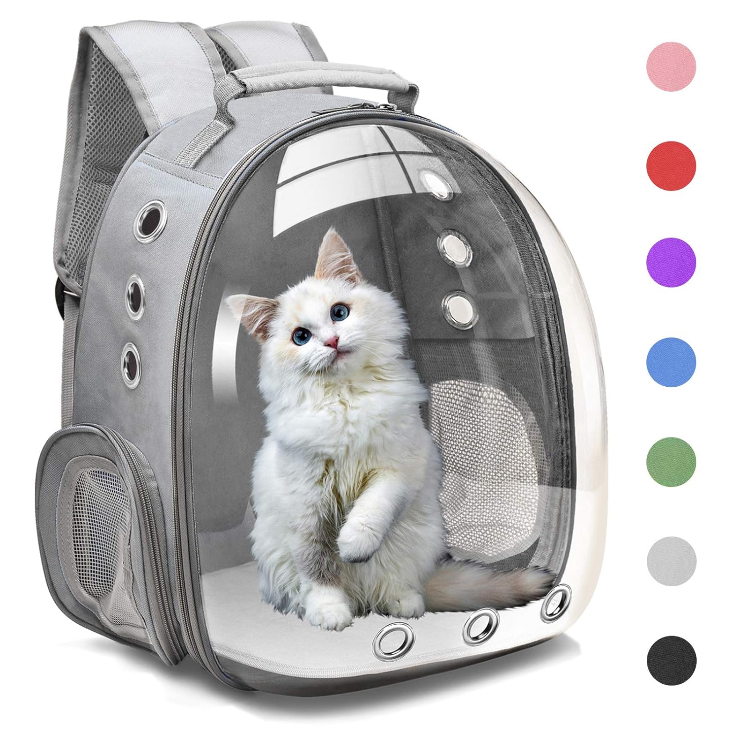 Nootie Transparent Pet Travel Bag for Cats & Dogs | Breathable PVC Backpack Carrier with Ventilation | Ideal for Small Pets up to 6.5 kg - Image 7