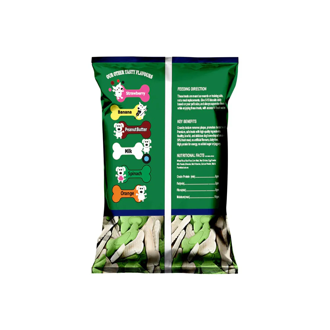 Nootie Veg Biscuits with Spinach Flavour for Adult Dogs (900g) | 100% Vegetarian, High-Fibre, Nutrient-Rich Treats - Image 11