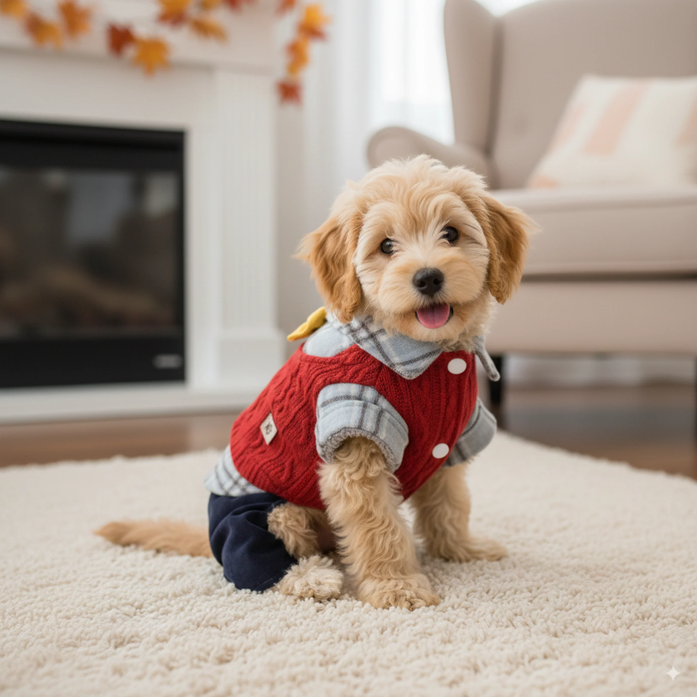 Nootie Winter Double Layer Jumpsuit for Dogs | Warm, Lightweight | Easy Wear Button Design - Image 4