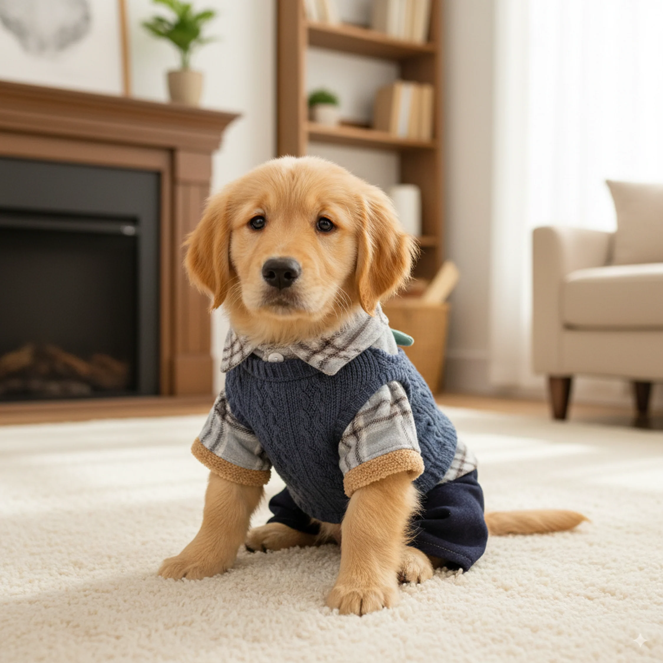 Nootie Winter Double Layer Jumpsuit for Dogs | Warm, Lightweight | Easy Wear Button Design - Image 5