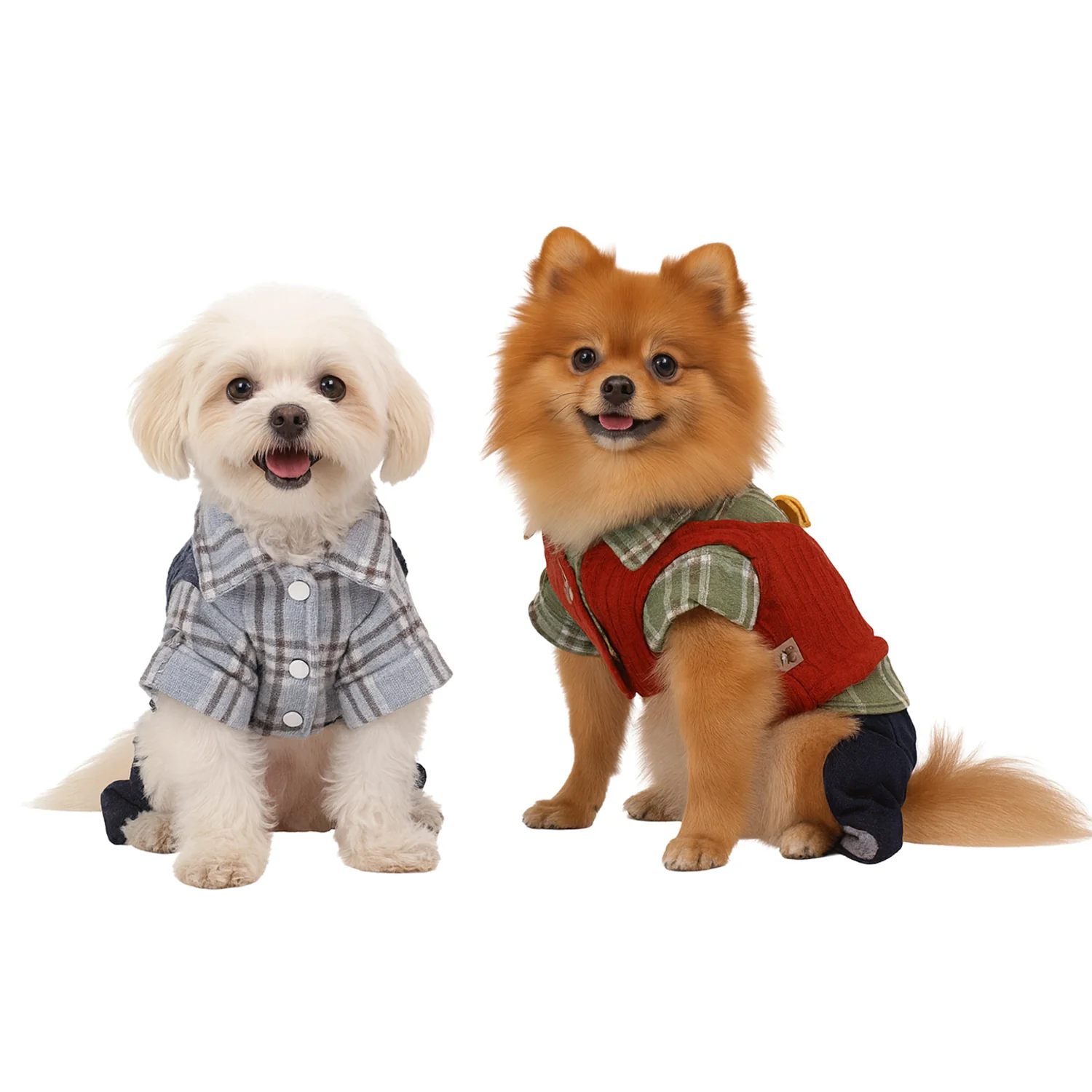 Nootie Winter Double Layer Jumpsuit for Dogs | Warm, Lightweight | Easy Wear Button Design - Image 6